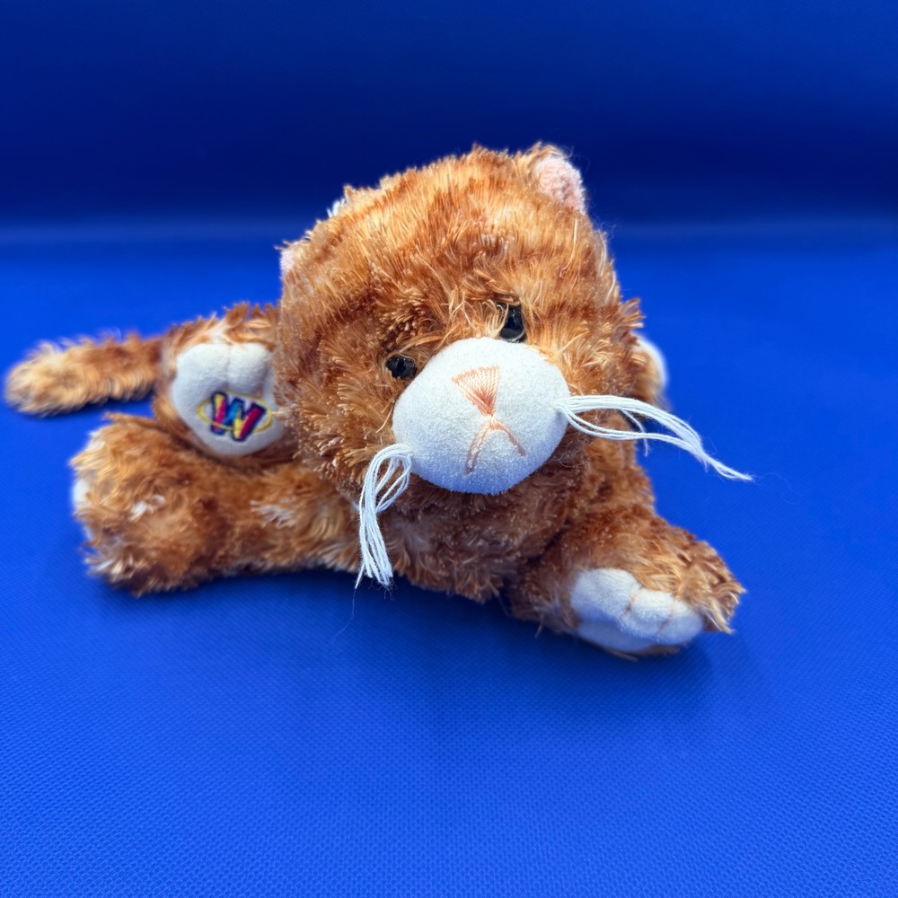 Ganz Webkinz Ginger Cat HM431 Orange Tabby Plush Stuffed Animal Retired No Code
